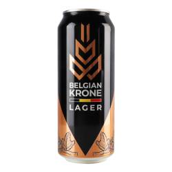 Пиво світле Belgian Krone Lager з/б 0,5л Бельгія