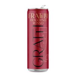 Напiй ігрістий винний Fratelli Fragolino Rosso  0.33 з/б ТМ Gratti