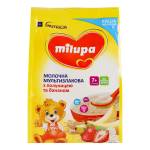 Каша молочна з 7 місяців Мультизлакова з полуницею та бананом 210г "Milupa" Польща