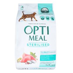 Корм д/стерилізованих котів з індичкою 4кг Opti meal