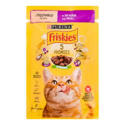 Корм для котів  Friskies  з ягням  у підливці 85г