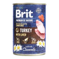 Brit Premium by Nature 400 г індичка з печінкою