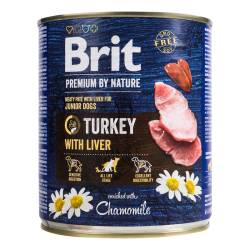 Brit Premium by Nature 800 г индичка з печінкою