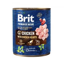 Brit Premium by Nature 800 г курка з курячим серцем