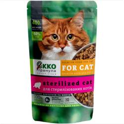 Корм ЕКО-Гранула для стерилізованих котів 1 кг