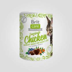 Ласощі Brit Care Cat Snack Superfruits Chicken д/котів курка 100г