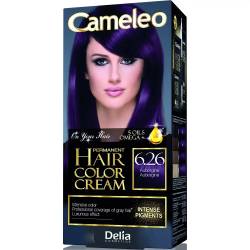 Delia Cameleo Крем-фарба для волосся стійка 6.26 баклажан