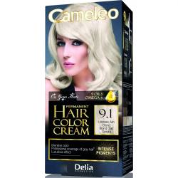 Delia Cameleo Крем-фарба для волосся стійка 9.1 попелевий блонд