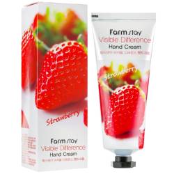Farm stay Крем для рук з екстрактом полуниці 100 мл (Visible Difference Hand Cream Strawberry)
