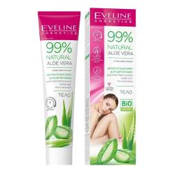 Eveline 99% Natural Крем для депіляції для чутливої шкіри рук, ніг та бікіні Aloe Vera 125 мл