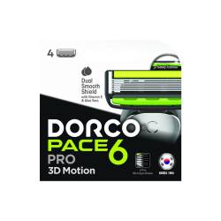 Dorco Картриджи для системи PACE6 для чоловіків з 6 лезами (4 шт)