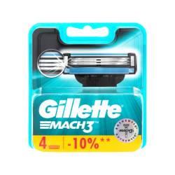 Gillette Картридж 3 леза Mach3 4 шт