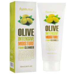 Farm stay Пінка для вмивання Очищуюча з екстрактом оливи 100 мл Olive Intensive Moisture Foam Clean