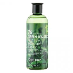 Farm stay Тонер для обличчя Зволожуючий з екстрактом зеленого чаю 350 мл 76 Green Tea Seed Premium