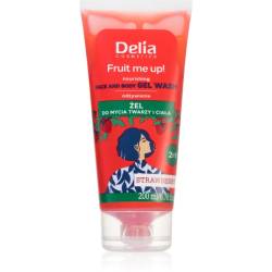 Delia Гель для вмивання обличчя та ТІЛА 2в1  з ароматом полуниці 200 мл