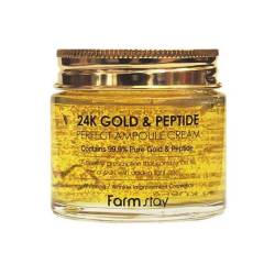 Farm stay Крем для обличчя Антивіковий з пептидами та золотом 80 мл 24K Gold & Peptid Perfect