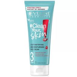 Eveline Clean Your Skin Крем для обличчя легкий матуюче-зволожуючий 75мл