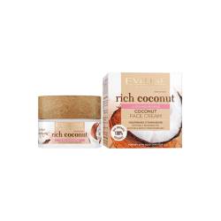 Eveline Rich Coconut Крем для сухої та чутливої шкіри обличчя мультиживильний з кокосом 50мл