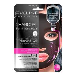 Eveline Charcoal Маска для обличчя глибоко очищаюча та зволожуюча 20мл.