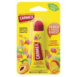 Carmex бальзам для губ зі смаком персика та манго, туба, 10 г