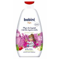 Bobini Fun гель для ванн і вмивання  Аромат яблука  500 мл