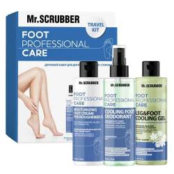 Mr.Scrubber Дорожній набір для догляду за ногами і стопами Foot Professional Care