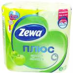 Туалетний папір Zewa Plus зелений 4шт 2шар.*