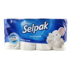 Туалетний папір SELPAK білий 8шт