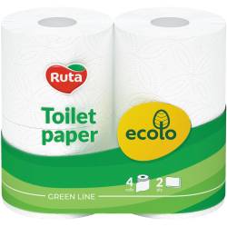Туалетний папір Рута Ecolo 4 рулона