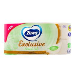Туалетний папір Zewa Exclusive Natural soft 8шт 4шар