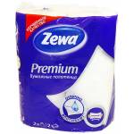 Рушники паперові Zewa Plus Преміум (білі) 2 рул*