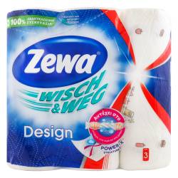 Рушники паперові Zewa Wisch&Weg Design 3шт