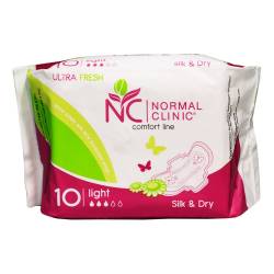 Прокладки Normal Clinic д/крит. днів Ultra Fresh silk&dry 3кр. 10шт.