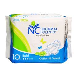 Прокладки Normal Clinic д/крит. днів Ultra Fresh cotton&velvet 3кр. 10шт.