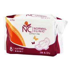 Прокладки Normal Clinic д/крит. днів Ultra Comfort silk&dry 4кр. 8шт.