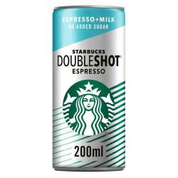 STARBUCKS мол. напій Doubleshot Espresso No Added Sugar 200 мл