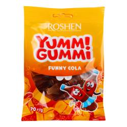 Желейні цукерки Yummi Gummi Funny Cola 70г Рошен