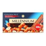 Шоколад Millenium GOLD молочний/горіх (карт/уп.) 100г МАЛБИ