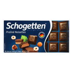 Шоколад молочний Nougat 100г Schogetten