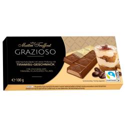 Шоколадні стіки  Grazioso Tiramisu - Geschmack 100г Maitre Truffout