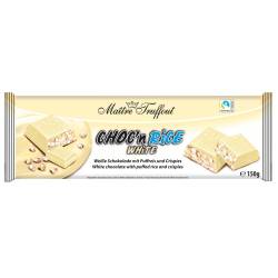 Шоколад білий з повітряним рисом 150г ТМ Maitre Truffout