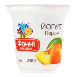 Йогурт  Персик 1,5% 240г ст. 