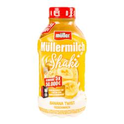 Молочний шейк M llermilch «Банан. Подвійний смак», 3,3% 400 г ТМ Muller