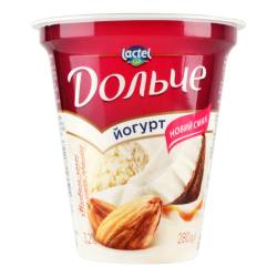 Йогурт Дольче мигдаль-кокос-смак праліне 3,2% 280 г Лакталіс Україна