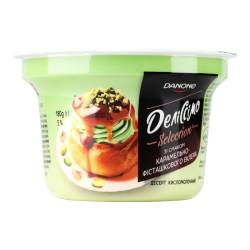 Десерт Деліссімо кисломолочний 5,0% 180г зі смаком карамель-фісташка еклер