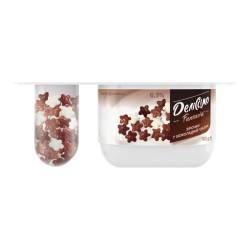 Йогурт десертний Деліссімо Фантазія 6,3% стакан 102г шоколадні зірочки