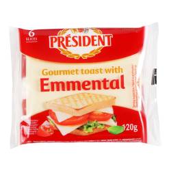 Сир плав. з Емменталем для тостів 40% 120г President