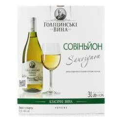 Вино Совіньйон біле сух 3л Голіцин