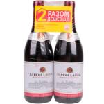 Вино "Набір 1+1" "Baron Lassal" Муалле черв. н/сол 11% 2x0,75л Франція