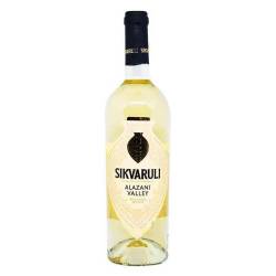 Вино Sikvaruli Алазанська долина біл. н/сол. 0,75 л Україна